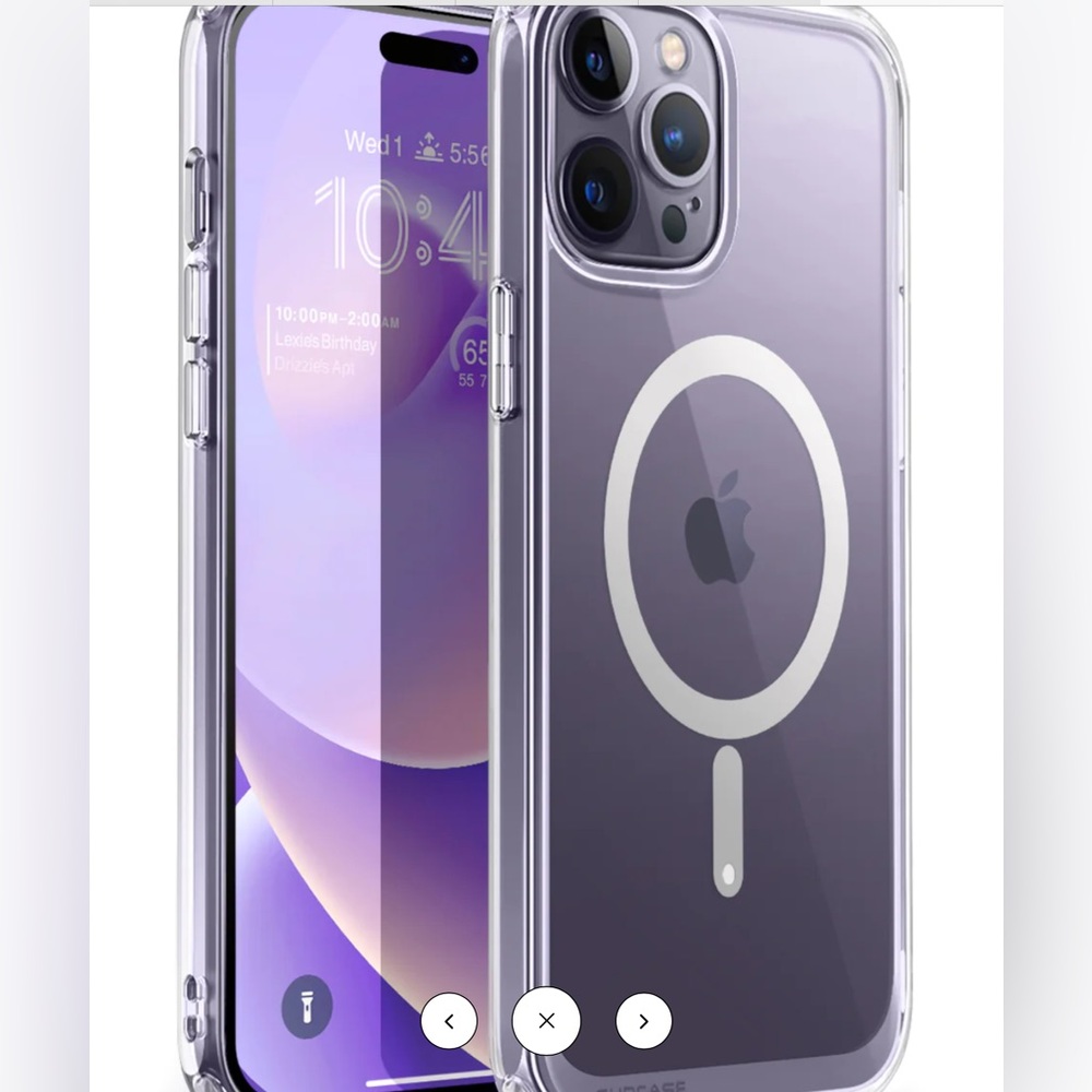 Mozoter IPhone 13/14/15 Case 6.1” Clear, Slim, Shockproof , New